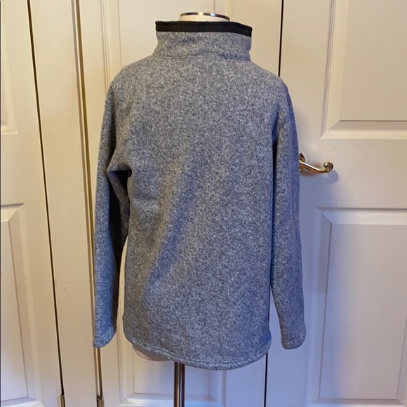 Lands’ End 1/4 zip snap neck sweater - Picture 3 of 7